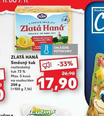 Kaufland Zlatá haná směsný tuk nabídka