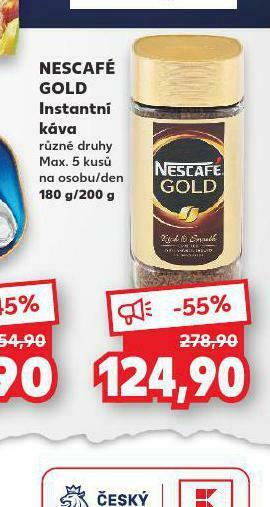Kaufland Nescafé gold instantní káva nabídka