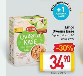 Billa Emco ovesná kaše nabídka