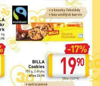 Billa Billa cookies nabídka