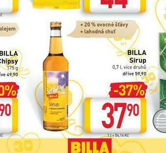 Billa Billa sirup nabídka