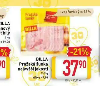 Billa Billa pražská šunka nabídka