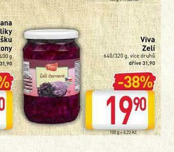 Billa Viva zelí nabídka