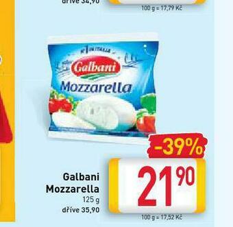 Billa Mozzarella nabídka