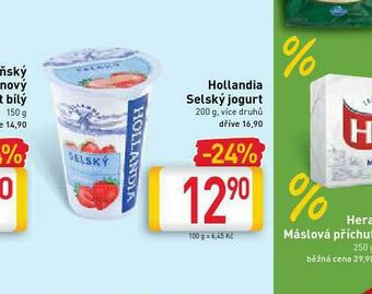 Billa Hollandia selský jogurt nabídka