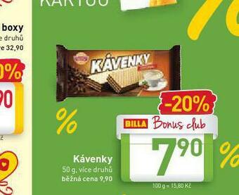 Billa Kávenky nabídka