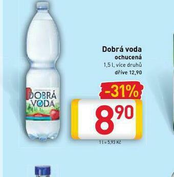 Billa Dobrá voda ochucená nabídka