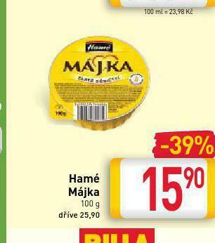 Billa Hamé májka nabídka