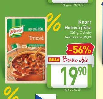 Billa Knorr hotová jíška nabídka