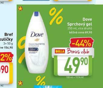 Billa Dove sprchový gel nabídka