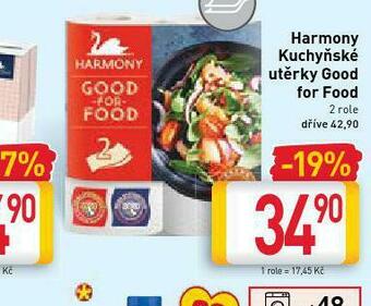 Billa Harmony kuchyňské utěrky nabídka
