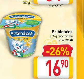 Billa Pribináček nabídka
