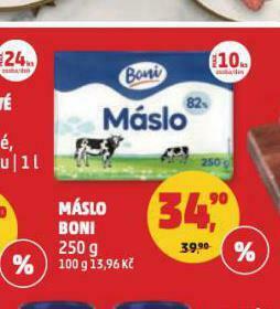 Penny Market Máslo boni nabídka