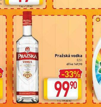 Billa Pražská vodka nabídka