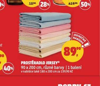 Penny Market Prostěradlo 90 x 200 cm nabídka