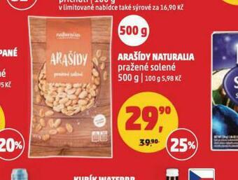 Penny Market Arašídy naturalia pražené solené nabídka