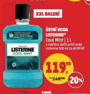 Penny Market Listerine ústní voda nabídka