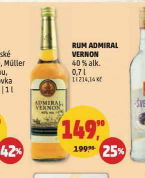 Penny Market Rum admiral vernon nabídka