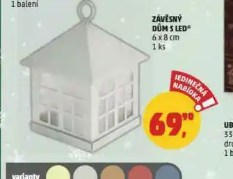 Penny Market Závěsný dům s led nabídka