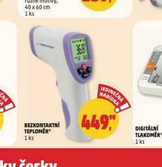 Penny Market Bezkontaktní teploměr nabídka