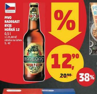 Penny Market Pivo radegast ryze hořká 12 nabídka