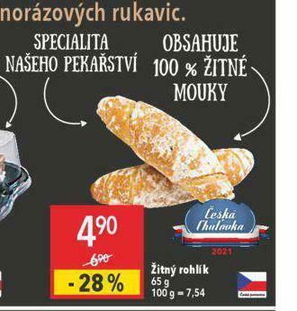 Globus Žitný rohlík nabídka