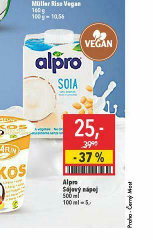 Globus Alpro sójový nápoj nabídka