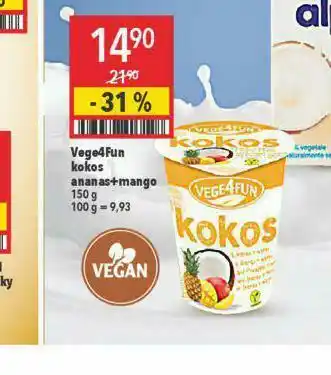 Globus Vega4fun kokos ananas + mango nabídka