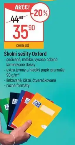 Globus Školní sešity Oxford nabídka