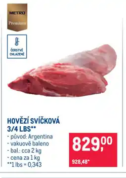 Makro HOVĚZÍ SVÍČKOVÁ 3/4 LBS nabídka