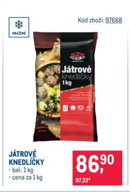 Makro JÁTROVÉ KNEDLÍČKY nabídka