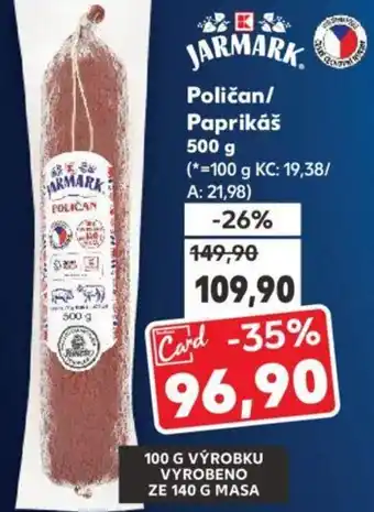 Kaufland Poličan/ Paprikáš nabídka