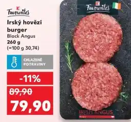Kaufland Irský hovězí burger nabídka