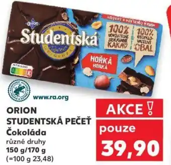 Kaufland ORION STUDENTSKÁ PEČEŤ Čokoláda nabídka