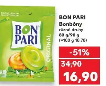 Kaufland BON PARI Bonbóny nabídka