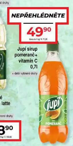 Hruška Jupí sirup nabídka
