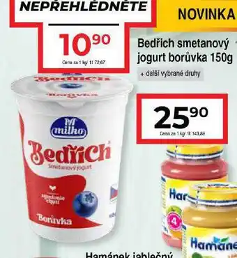 Hruška Bedřich smetanový jogurt nabídka