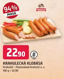 Trefa KRAHULECKÁ KLOBÁSA nabídka