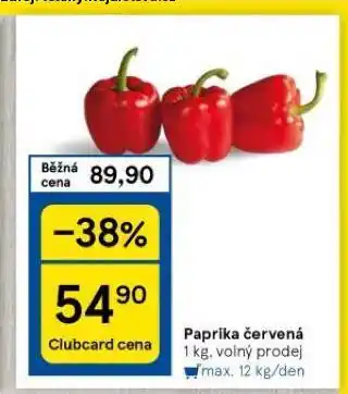 Tesco Paprika červená nabídka
