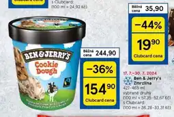 Tesco Zmrzlina ben & jerry's nabídka