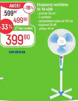 Globus Stojanový ventilátor SF-19 40W nabídka
