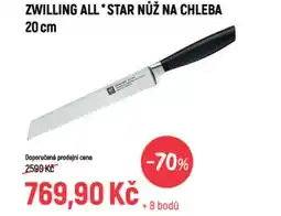 Globus ZWILLING ALL *STAR NŮŽ NA CHLEBA 20 cm nabídka