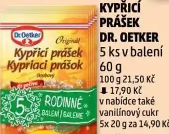 Penny Market KYPŘICÍ PRÁŠEK DR. OETKER nabídka