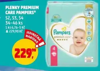 Penny Market PLENKY PREMIUM CARE PAMPERS nabídka