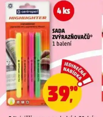 Penny Market SADA ZVÝRAZŇOVAČŮ nabídka