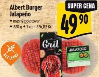 Albert Albert Burger Jalapeño nabídka