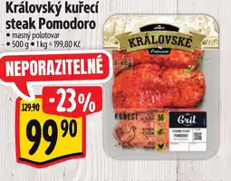 Albert Královský kuřecí steak Pomodoro nabídka