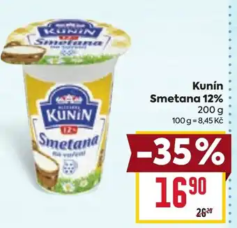 Billa Kunín Smetana 12% nabídka