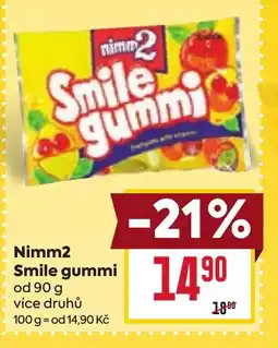 Billa Nimm2 Smile gummi nabídka