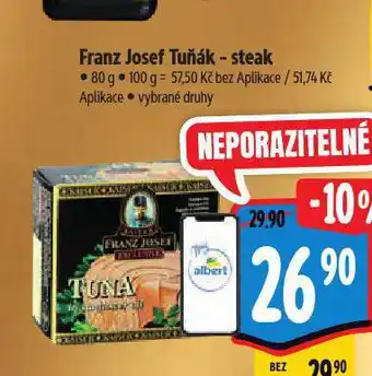 Albert Franz josef tuňák steak nabídka